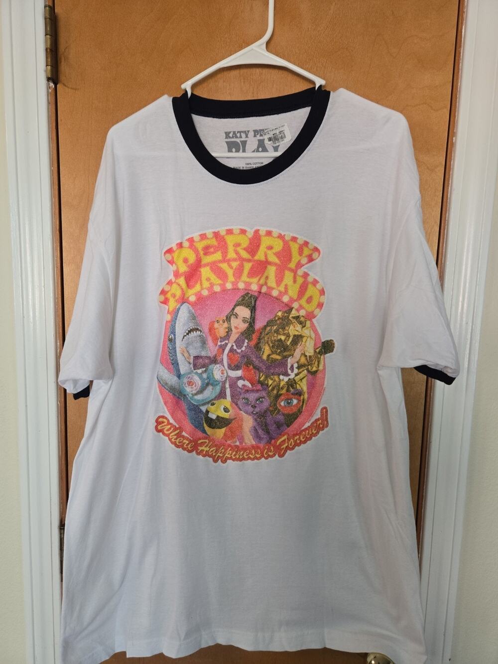 Katy Perry Playland Graphic Ringer T-Shirt - XL New W/ Tag Authentic Store Merch